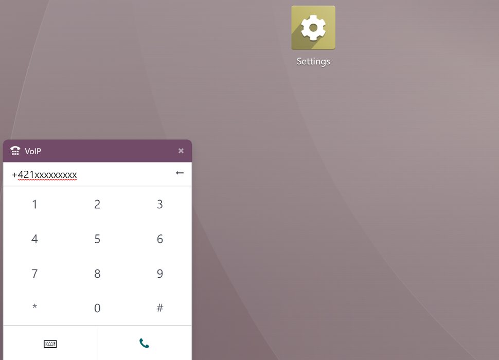 Odoo- πληκτρολόγιο κλήσης